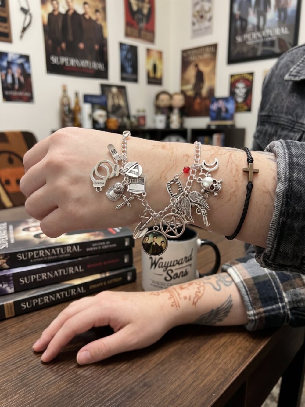 Supernatural TV Show Inspired Charm Bracelet